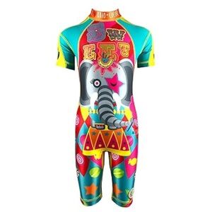 KRIO COLOR Elefante Circus UV Sunsuit Swimsuit UPF 50+ Protection Size 4-6